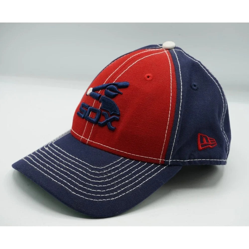 Chicago White‎ Sox New Era Cooperstown Collection Hat ~ Blue & Red ~ Adjustable